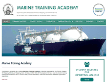 Tablet Screenshot of marinetrainingacademy.com